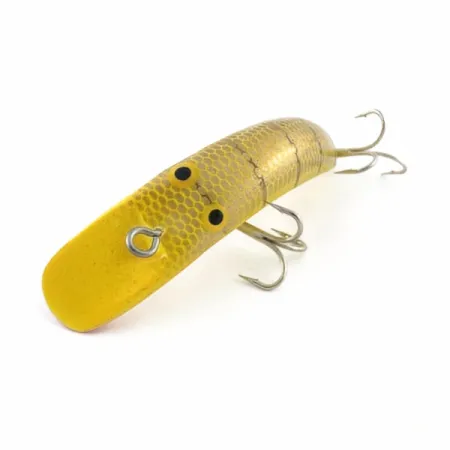 Vintage Herter's Lazy Iver Japan, 3/16oz yellow/gold fishing lure #23677