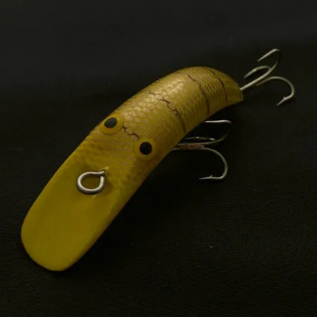 Vintage Herter's Lazy Iver Japan, 3/16oz yellow/gold fishing lure #23677