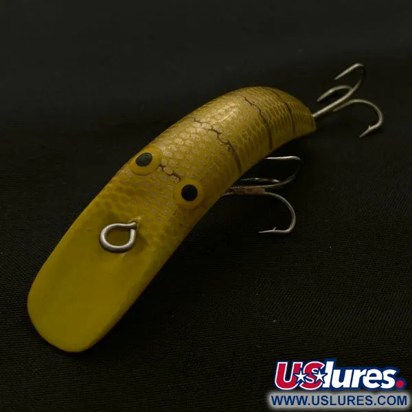 Vintage   Herter's Lazy Iver Japan, 3/16oz yellow/gold fishing lure #23677