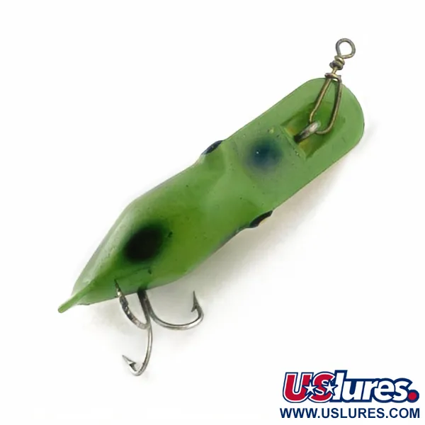 Vintage   Eddie Pope Hot Shot M 5, 3/32oz Frog fishing lure #23679