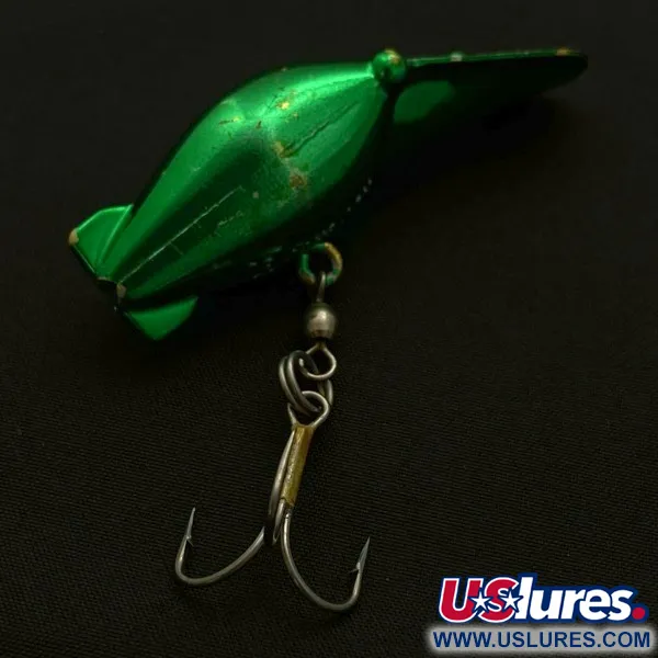 Vintage   Luhr Jensen Hot Shot 30, 3/16oz Green fishing lure #23680