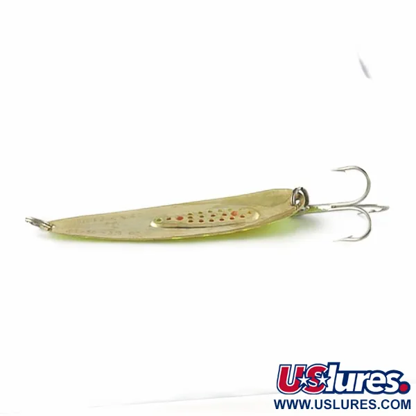 Vintage   Blue Fox Trixee , 2/5oz gold/yellow/red fishing spoon #23681