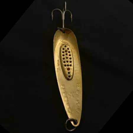 Vintage Blue Fox Trixee , 2/5oz gold/yellow/red fishing spoon #23681