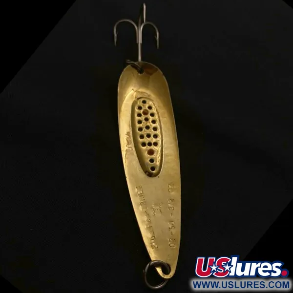 Vintage   Blue Fox Trixee , 2/5oz gold/yellow/red fishing spoon #23681