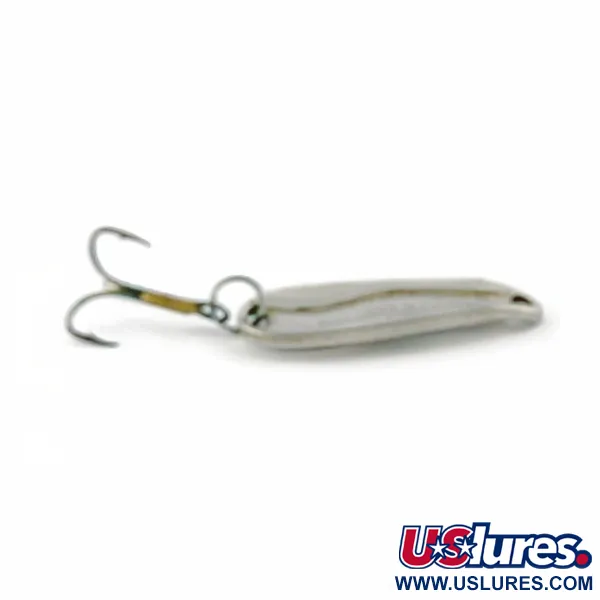 Vintage   Luhr Jensen Hot Shot W, 1/4oz nickel fishing spoon #23682