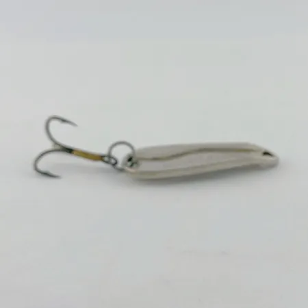 Vintage Luhr Jensen Hot Shot W, 1/4oz nickel fishing spoon #23682