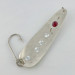 Vintage  Red Eye Lures Red Eye Evil Eye, 1/3oz nickel/blue/red eye fishing spoon #23687