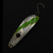 Vintage  Red Eye Lures Red Eye Evil Eye, 1/3oz nickel/blue/red eye fishing spoon #23687