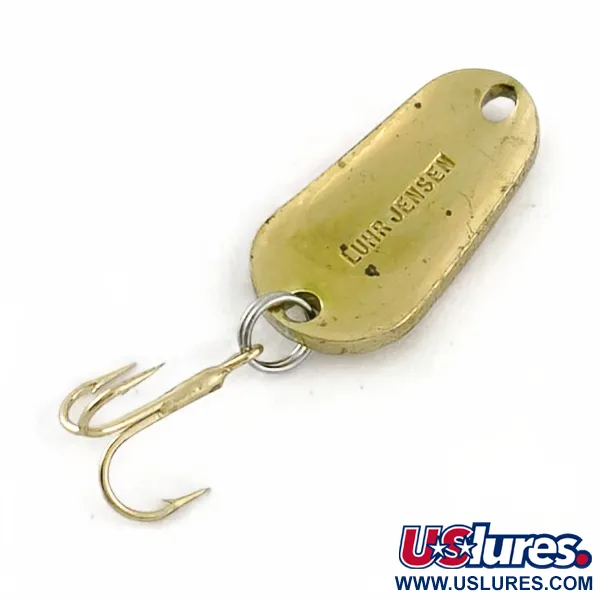 Vintage   Luhr Jensen Luhr's wobbler, 3/16oz gold fishing spoon #23689