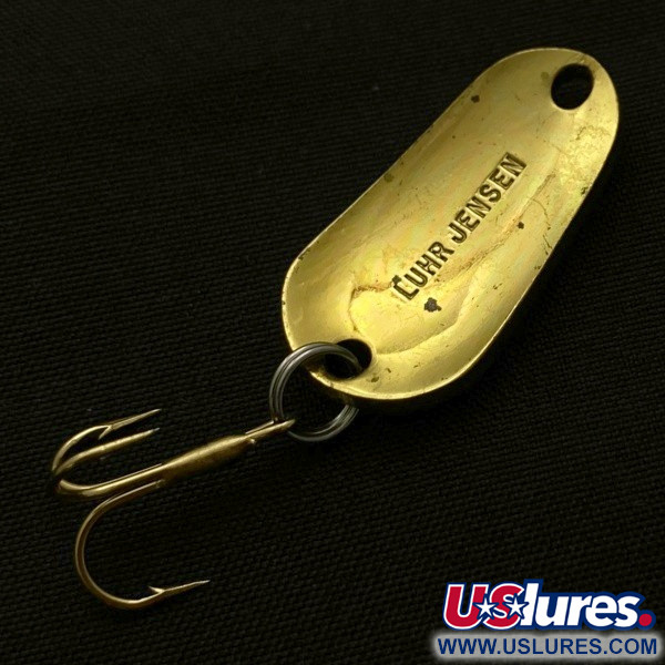 Vintage   Luhr Jensen Luhr's wobbler, 3/16oz gold fishing spoon #23689