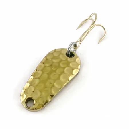 Vintage Luhr Jensen Luhr's wobbler, 3/16oz gold fishing spoon #24410