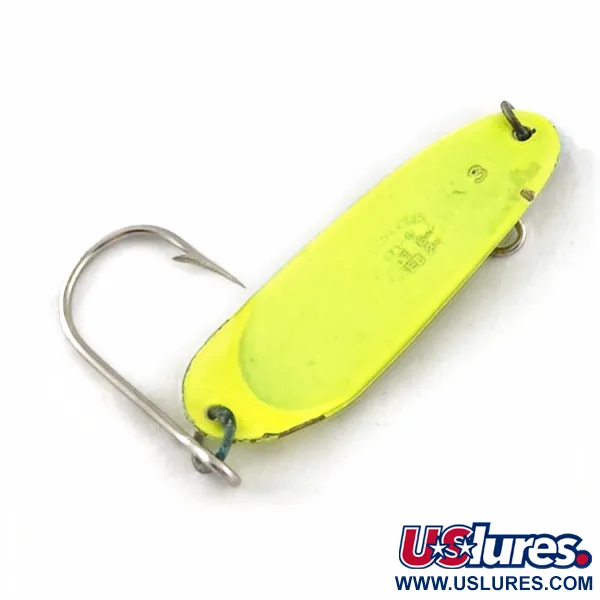 Vintage   Andy Reekers, 3/16oz yellow fishing spoon #23691