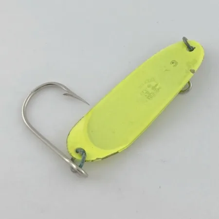 Vintage Andy Reekers, 3/16oz yellow fishing spoon #23691