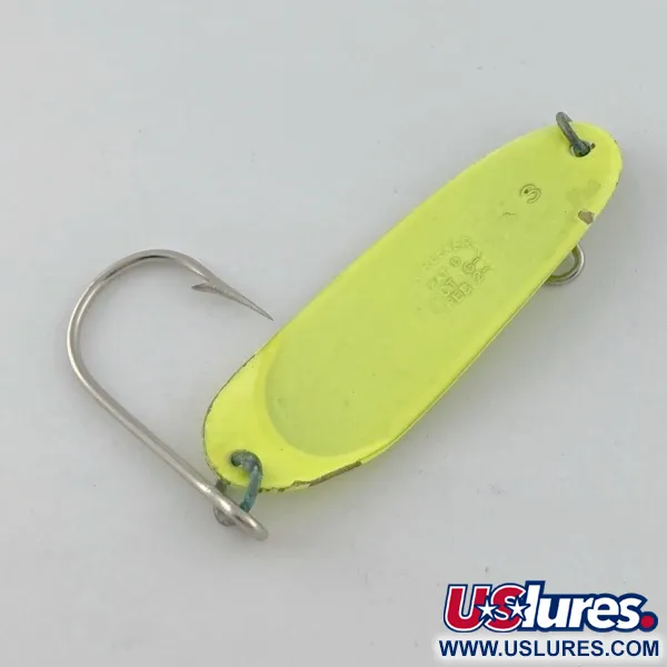 Vintage   Andy Reekers, 3/16oz yellow fishing spoon #23691