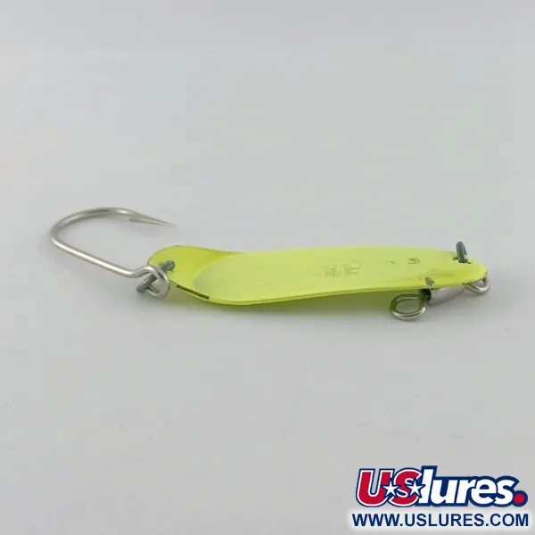 Vintage   Andy Reekers, 3/16oz yellow fishing spoon #23691