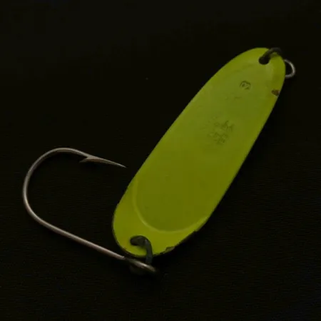 Vintage Andy Reekers, 3/16oz yellow fishing spoon #23691