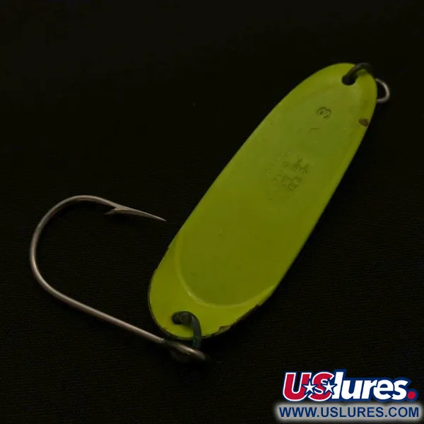 Vintage   Andy Reekers, 3/16oz yellow fishing spoon #23691