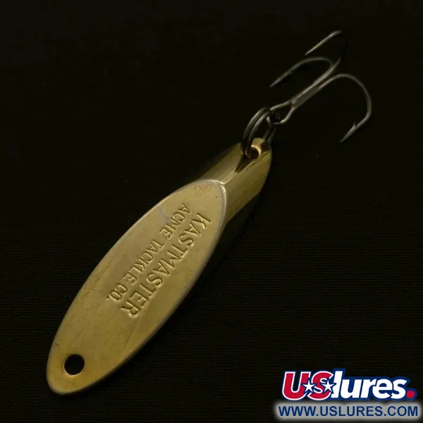 Vintage  Acme Kastmaster, 1/4oz gold fishing spoon #23695
