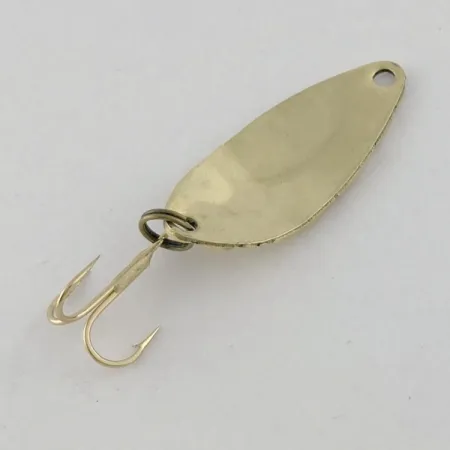 Vintage Acme Little Cleo bubbles, 1/8oz gold fishing spoon #23697