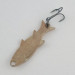 Vintage   Atlantic Lures Golden Wobble-Fish, 3/16oz copper fishing spoon #23698