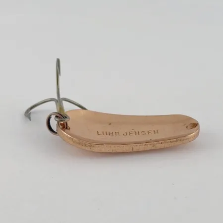 Vintage Luhr Jensen Luhr's wobbler, 2/5oz copper fishing spoon #23699