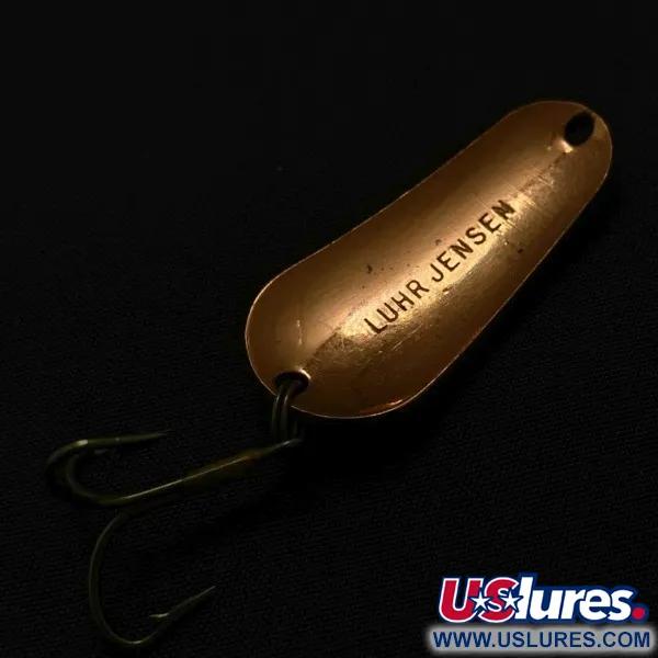 Vintage   Luhr Jensen Luhr's wobbler, 2/5oz copper fishing spoon #23699