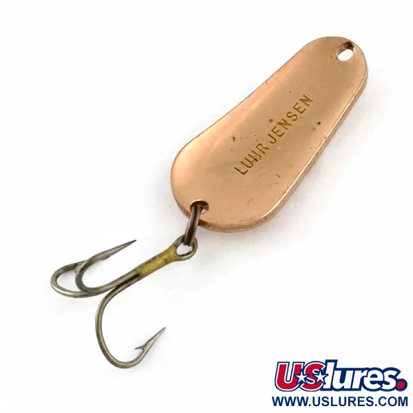 Vintage   Luhr Jensen Luhr's wobbler, 2/5oz copper fishing spoon #23699