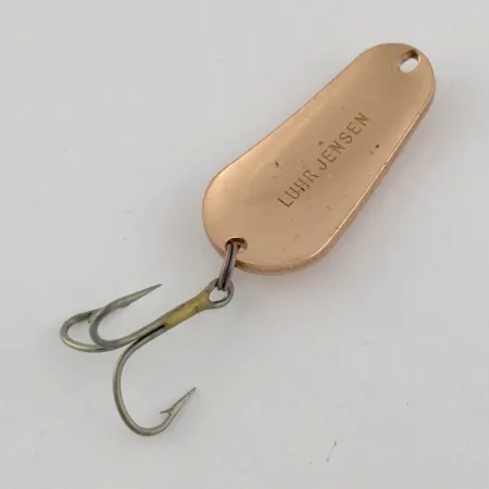 Vintage Luhr Jensen Luhr's wobbler, 2/5oz copper fishing spoon #23699
