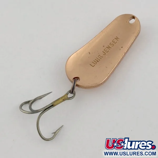 Vintage   Luhr Jensen Luhr's wobbler, 2/5oz copper fishing spoon #23699
