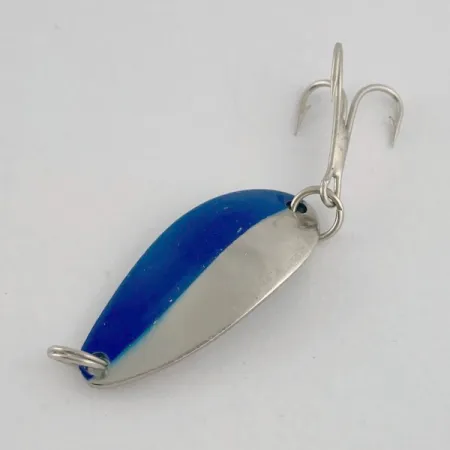 Vintage Herter's Little Egypt (Japan), 3/16oz nickel/blue fishing spoon #23700