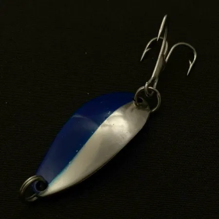 Vintage Herter's Little Egypt (Japan), 3/16oz nickel/blue fishing spoon #23700