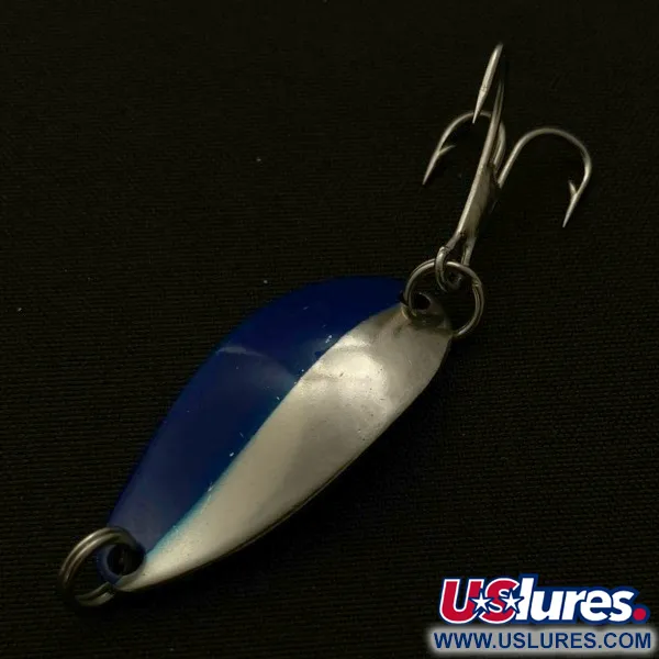 Vintage   Herter's Little Egypt (Japan), 3/16oz nickel/blue fishing spoon #23700