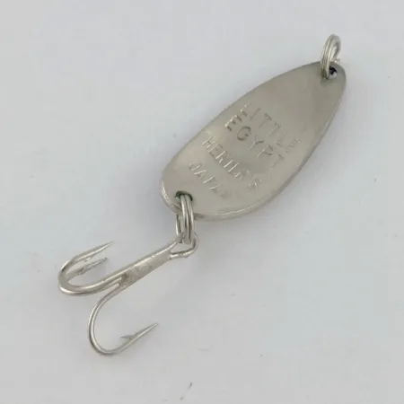 Vintage Herter's Little Egypt (Japan), 3/16oz nickel/blue fishing spoon #23700