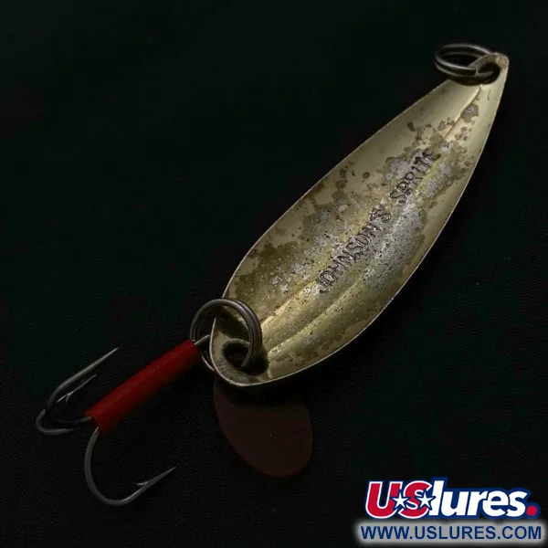 Vintage   Johnson Sprite, 1/3oz gold fishing spoon #23701