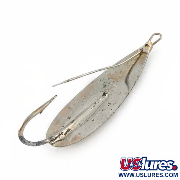 Vintage   Luhr Jensen Silver Spoon, 1/2oz nickel fishing spoon #23702