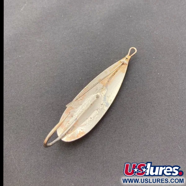 Vintage   Luhr Jensen Silver Spoon, 1/2oz nickel fishing spoon #23702