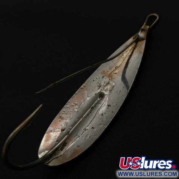 Vintage   Luhr Jensen Silver Spoon, 1/2oz nickel fishing spoon #23702