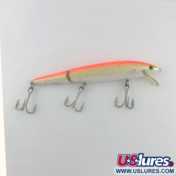 Vintage   Rebel Floater F14 Jointed, 1/2oz orange/gold fishing lure #23705