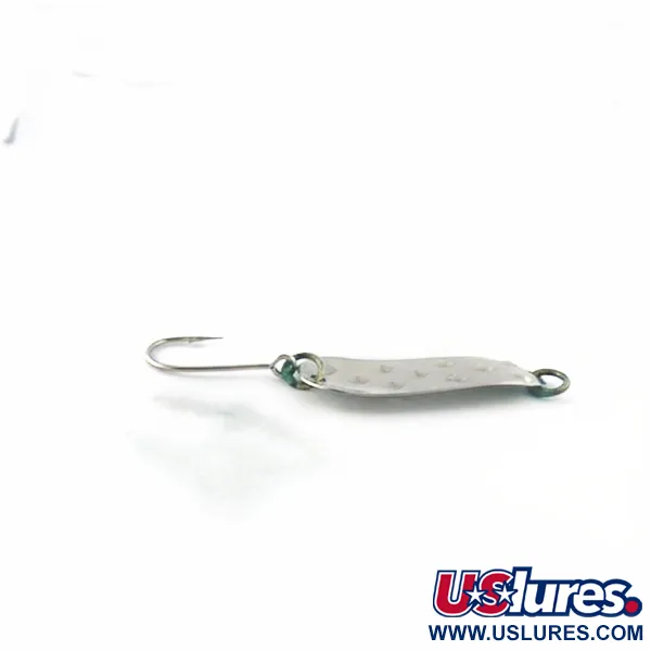 Vintage   Luhr Jensen Alpena Diamond, 3/16oz nickel/green fishing spoon #23709