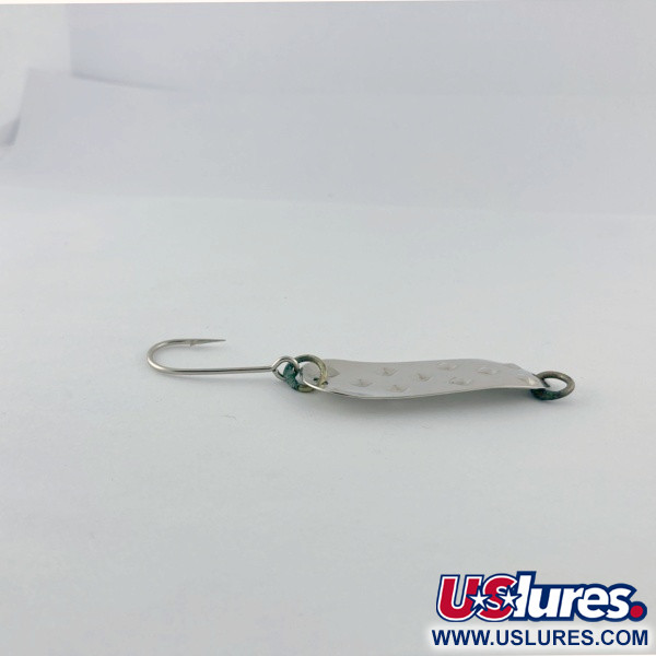Vintage   Luhr Jensen Alpena Diamond, 3/16oz nickel/green fishing spoon #23709