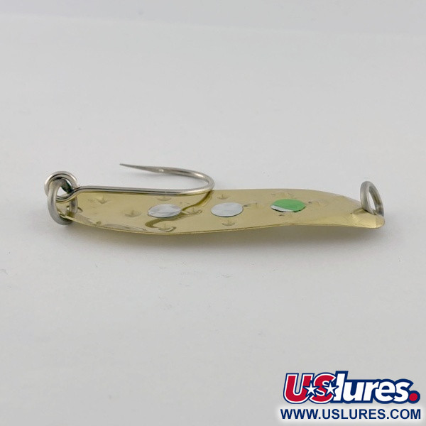 Vintage   Luhr Jensen Alpena Diamond, 1/4oz gold fishing spoon #23710