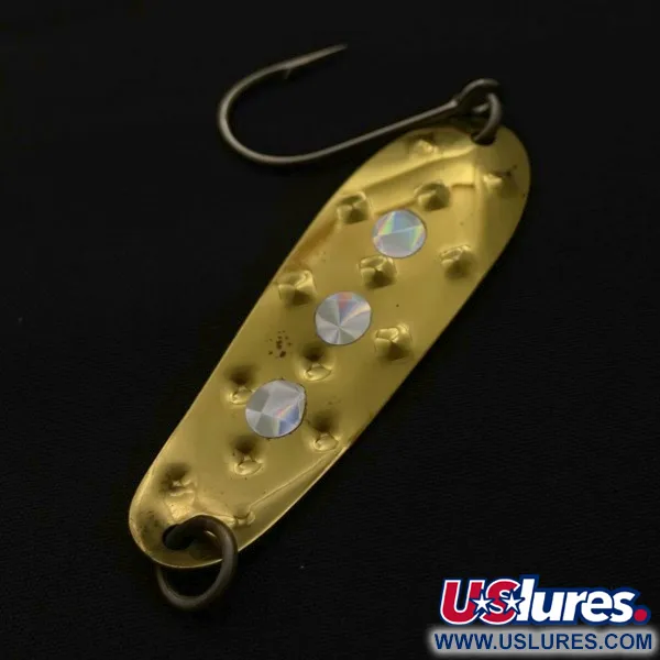 Vintage   Luhr Jensen Alpena Diamond, 1/4oz gold fishing spoon #23710