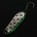Vintage   Luhr Jensen Alpena Diamond, 1/4oz nickel/green fishing spoon #23711