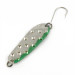 Vintage   Luhr Jensen Alpena Diamond, 1/4oz nickel/green fishing spoon #23711