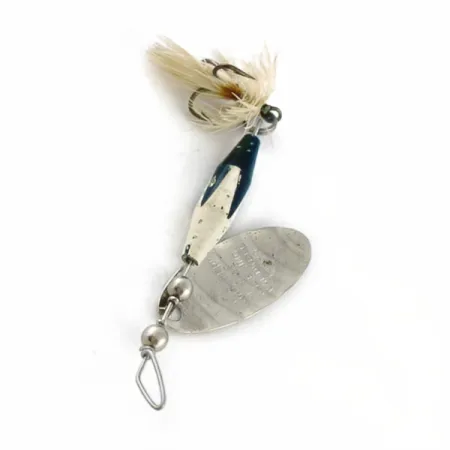 Vintage Glen Evans Shyster, 1/4oz white/nickel spinning lure #23713