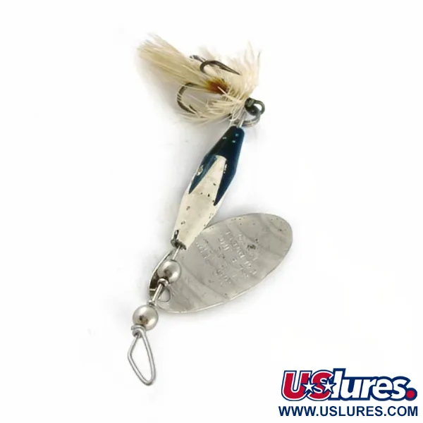 Vintage   Glen Evans Shyster, 1/4oz white/nickel spinning lure #23713