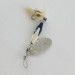 Vintage   Glen Evans Shyster, 1/4oz white/nickel spinning lure #23713
