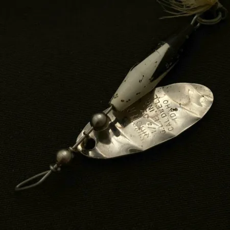 Vintage Glen Evans Shyster, 1/4oz white/nickel spinning lure #23713