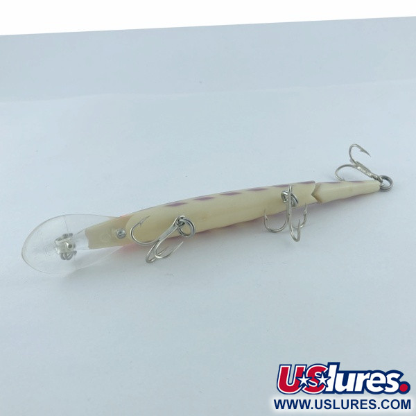Vintage   Rebel Fastrac  F12 Jointed, 2/5oz white/purple fishing lure #23717
