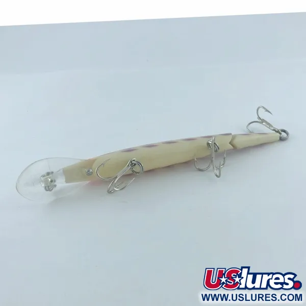 Vintage   Rebel Fastrac  F12 Jointed, 2/5oz white/purple fishing lure #23717